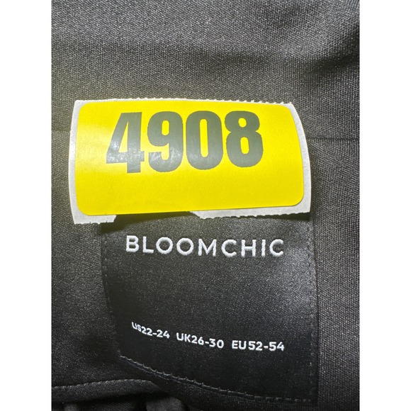 BLOOMCHIC Black Tie Front Long Sleeve Blazer Jacket Plus Size 22 24 - Picture 11 of 11